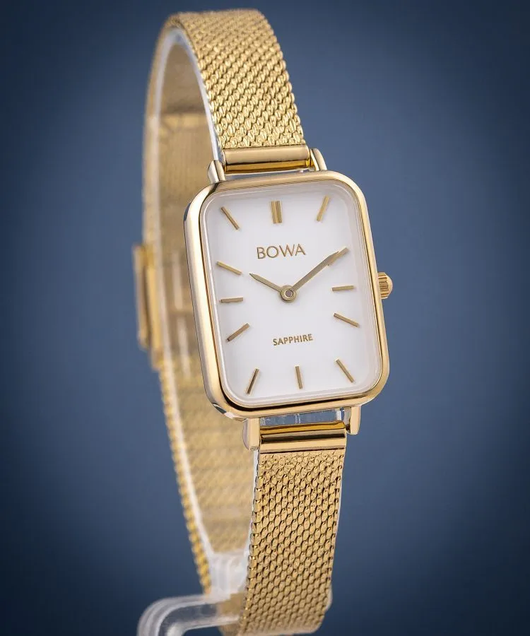 Reloj para mujeres BOWA Dubai White-Gold Mesh 20 DU204-24-104M