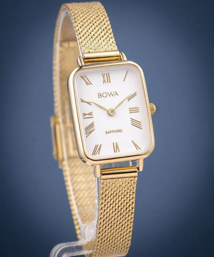 Reloj para mujeres BOWA Dubai White-Gold Mesh 20 DU204-24R-104M