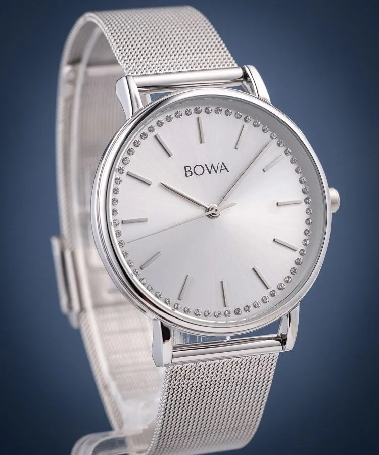 Reloj para mujeres BOWA Rio Full Silver Mesh 38 RI385-55-185M