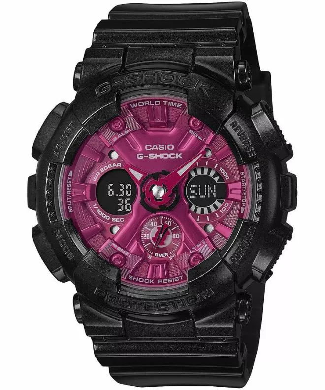 Reloj para mujeres Casio G-Shock Black & Red GMA-S120RB-1AER