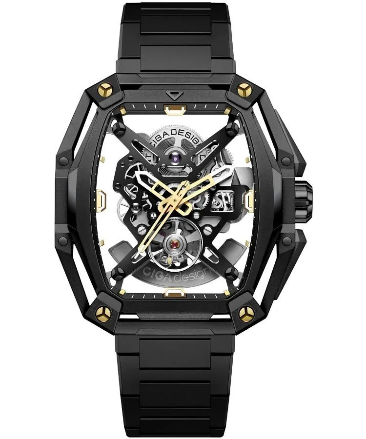 Reloj para hombres Ciga Design Hunter Automatic Skeleton Z035-BB02-W1B