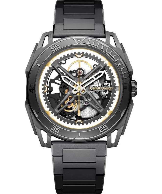 Reloj para hombres Ciga Design Falcon Automatic Skeleton Z039-GG01-1G