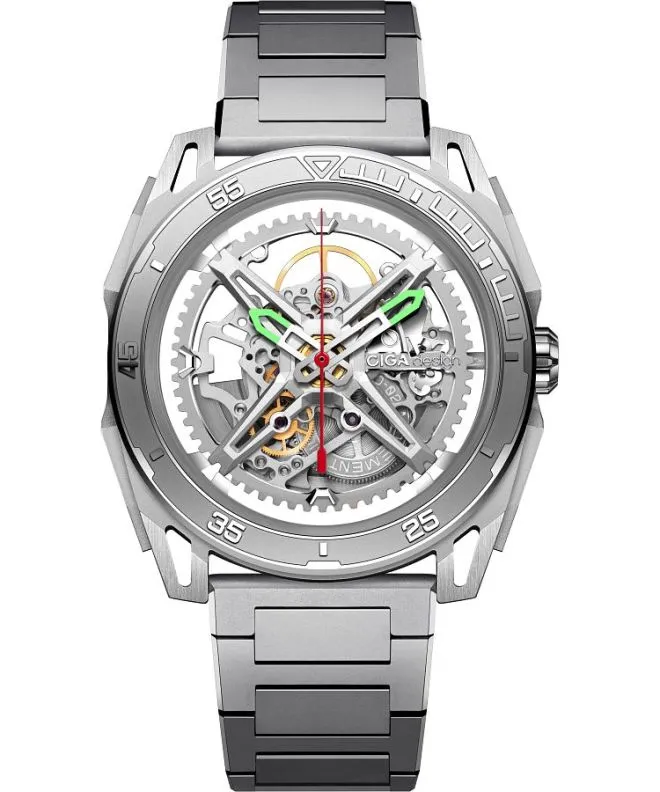 Reloj para hombres Ciga Design Falcon Automatic Skeleton Z039-SS01-1S