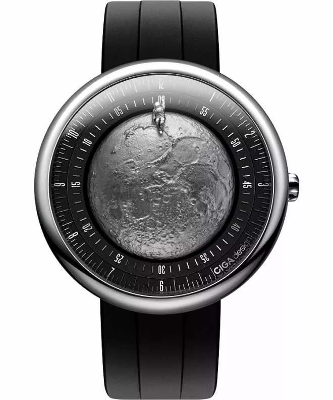 Reloj para hombres Ciga Design U Series Moon Walker Automatic Titanium GPHG 2021 U055-TIGR-6B