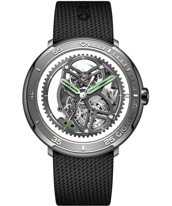 Reloj para hombres Ciga Design Vector Automatic Titanium Skeleton V011-TIGR-6B