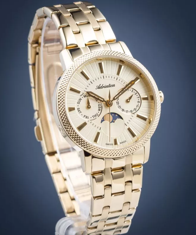Reloj para mujeres Adriatica Moon Phase A3808.1111QF