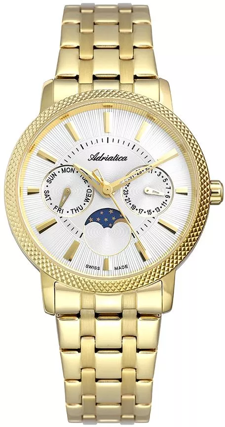 Reloj para mujeres Adriatica Moon Phase A3808.1113QF
