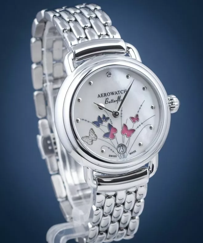 Reloj para mujeres Aerowatch 1942 Butterfly Limited Edition 44960-AA05-M