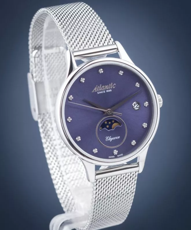 Reloj para mujeres Atlantic Elegance Moonphase 29040.41.57MB