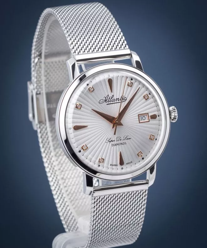 Reloj para mujeres Atlantic Super De Luxe Diamonds 29355.41.27R