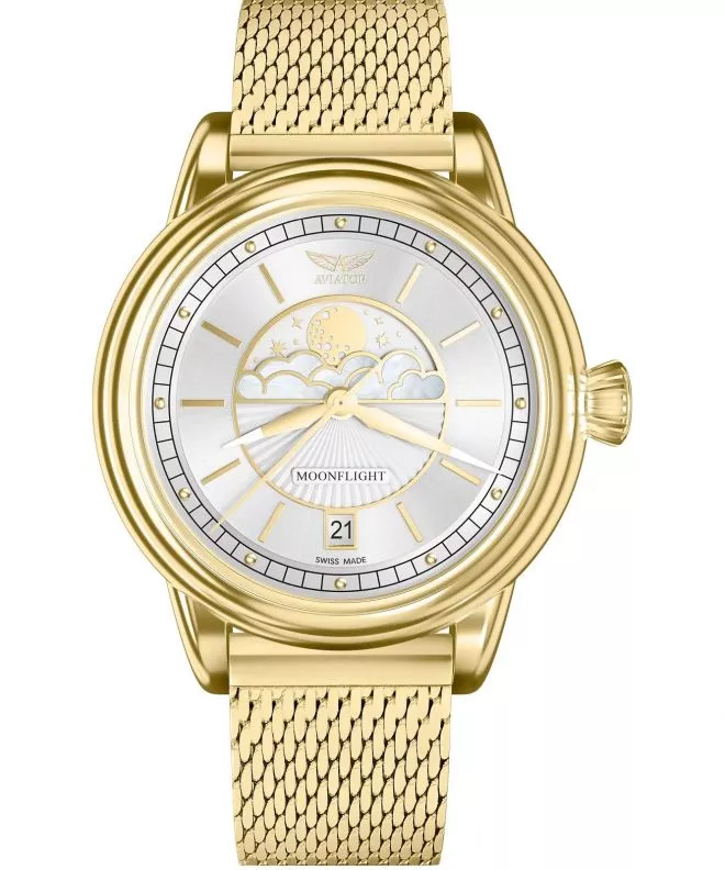 Reloj para mujeres Aviator Douglas Moonflight Limited Edition V.1.33.1.343.5