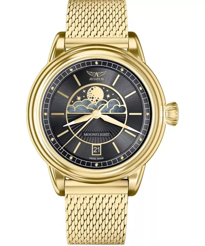 Reloj para mujeres Aviator Douglas Moonflight Limited Edition V.1.33.1.344.5
