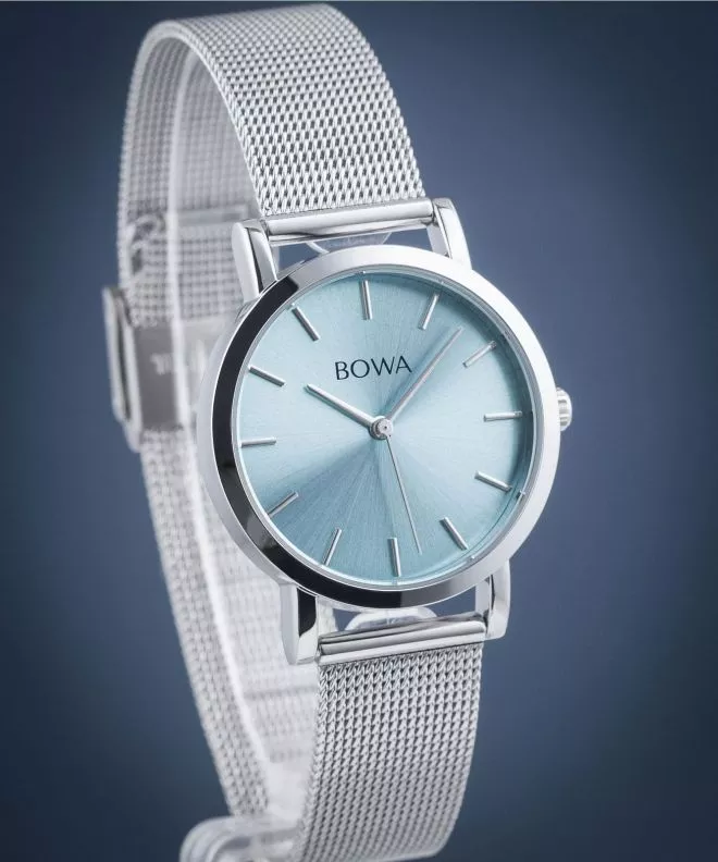 Reloj para mujeres BOWA Tokyo Ice-Blue Silver Mesh 33 TO335-95-165M