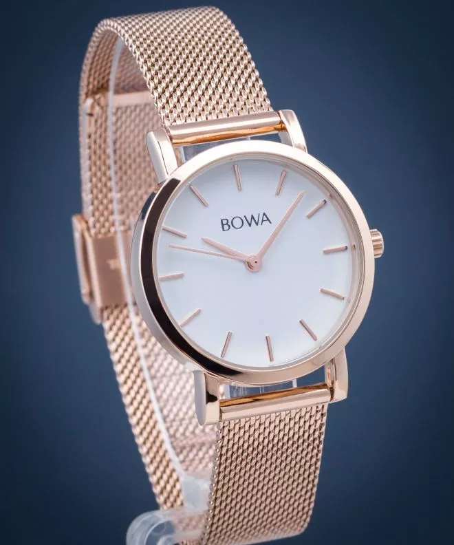 Reloj para mujeres BOWA Tokyo White Rose-Gold Mesh 33 TO337-27-167M