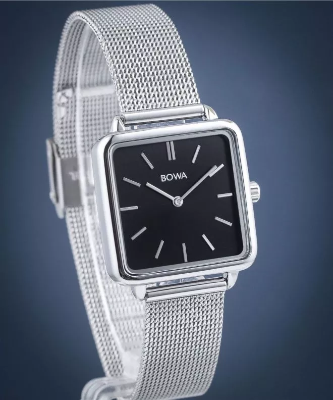 Reloj para mujeres BOWA Vienna Black Silver Mesh 29 VI295-15-165M