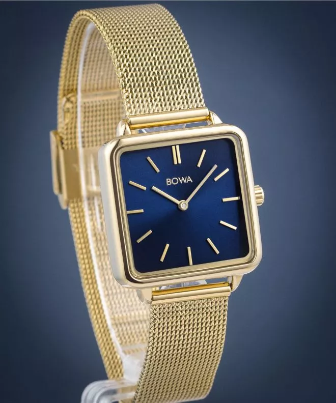 Reloj para mujeres BOWA Vienna Navy Blue-Gold Mesh 29 VI294-34-164M