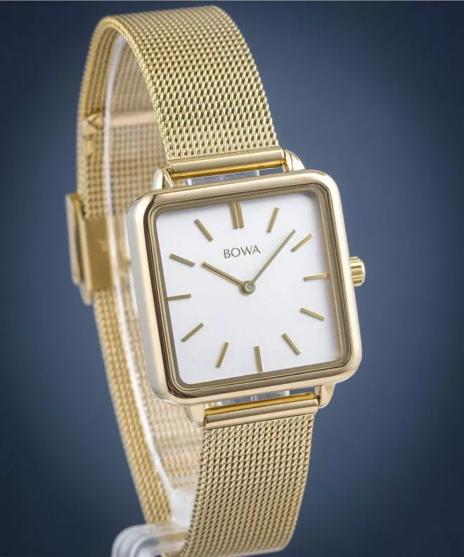 Reloj para mujeres BOWA Vienna White Gold Mesh 29 VI294-24-164M
