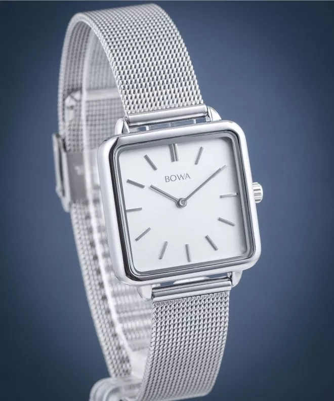 Reloj para mujeres BOWA Vienna White Silver Mesh 29 VI295-25-165M