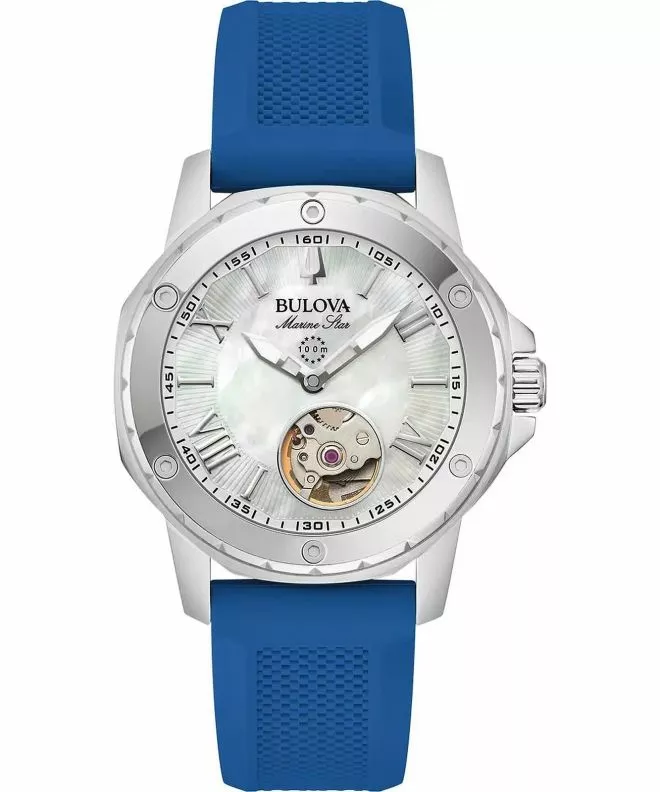 Reloj para mujeres Bulova Marine Star Open Heart Automatic 96L324