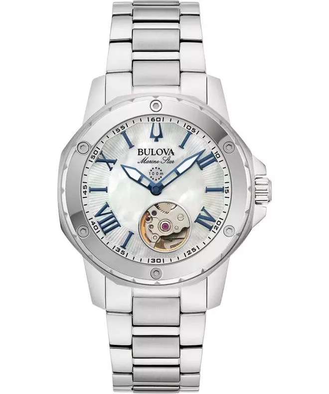 Reloj para mujeres Bulova Marine Star Open Heart Automatic 96L326