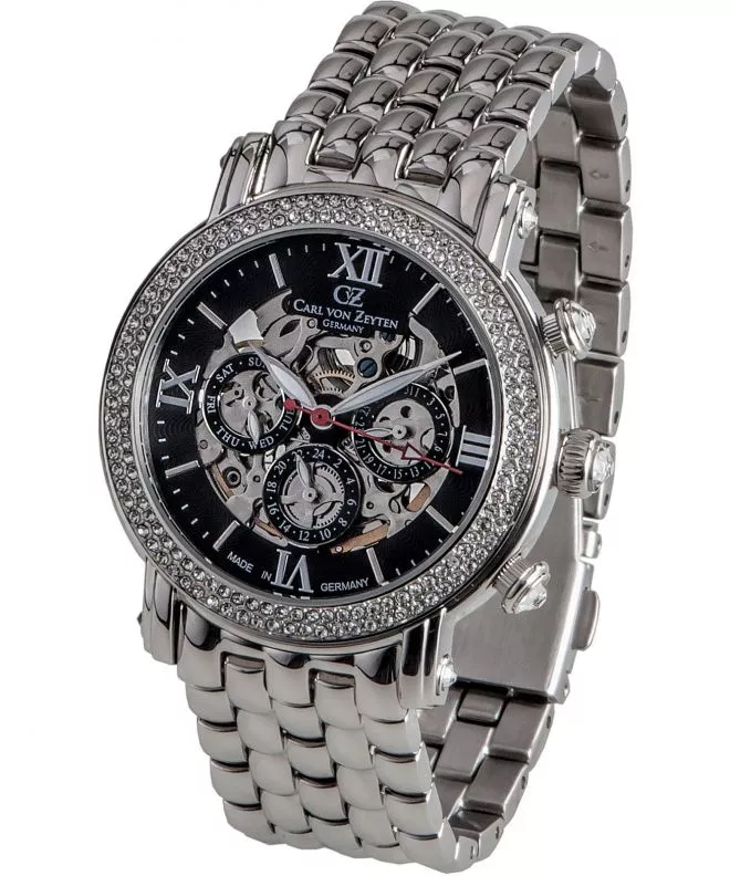 Reloj para mujeres Carl von Zeyten Kniebis Lady Automatic Skeleton CVZ0062BKMS