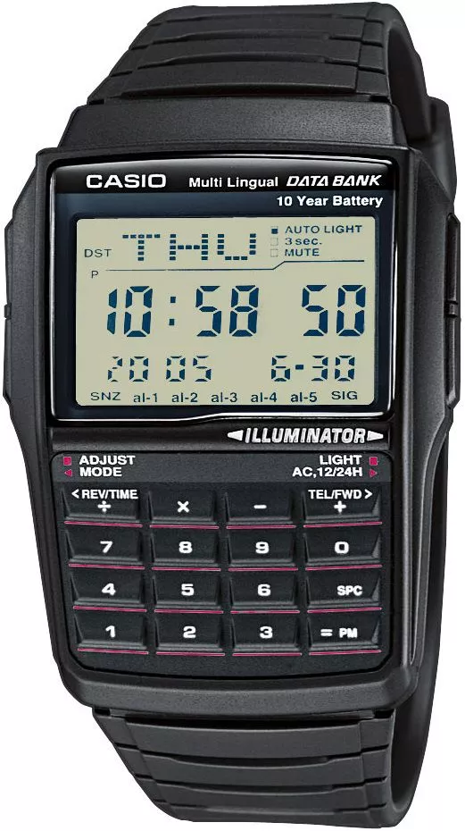 Reloj para hombres Casio Vintage Data Bank DBC-32-1AEF (DBC-32-1AES)