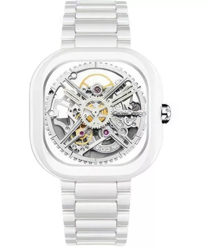 Reloj para mujeres Ciga Design X Series Ceramic Skeleton C012-WG01-W7W (C012-WG01-7W)
