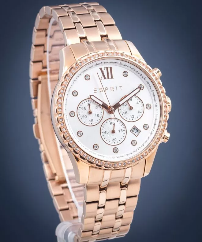 Reloj para mujeres Esprit Rose Gold Chronograph ES108732002