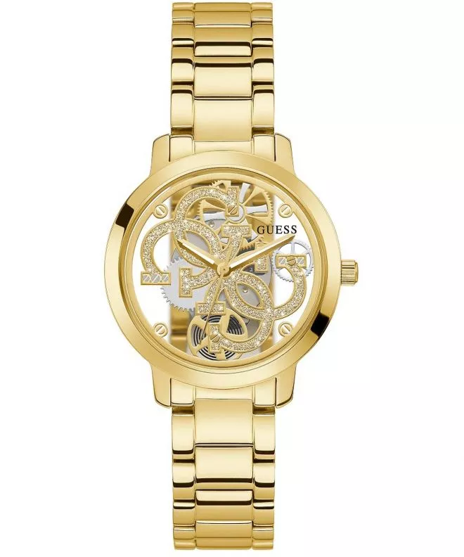 Reloj para mujeres Guess Quattro Clear Skeleton GW0300L2