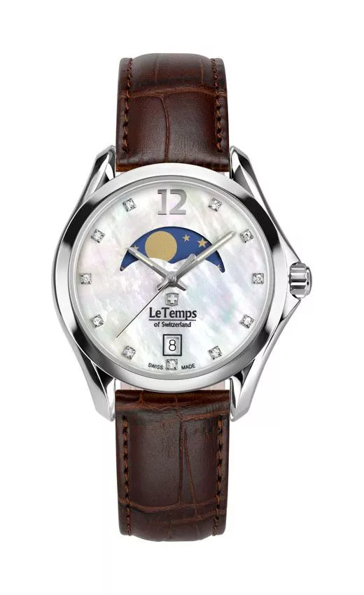 Reloj para mujeres Le Temps Sport Elegance Moon Phase LT1030.06BL02