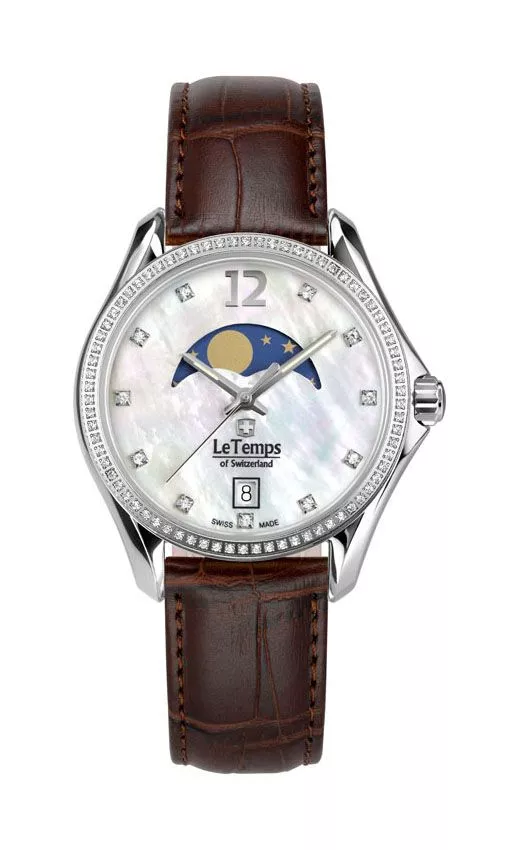 Reloj para mujeres Le Temps Sport Elegance Moon Phase LT1030.16BL02