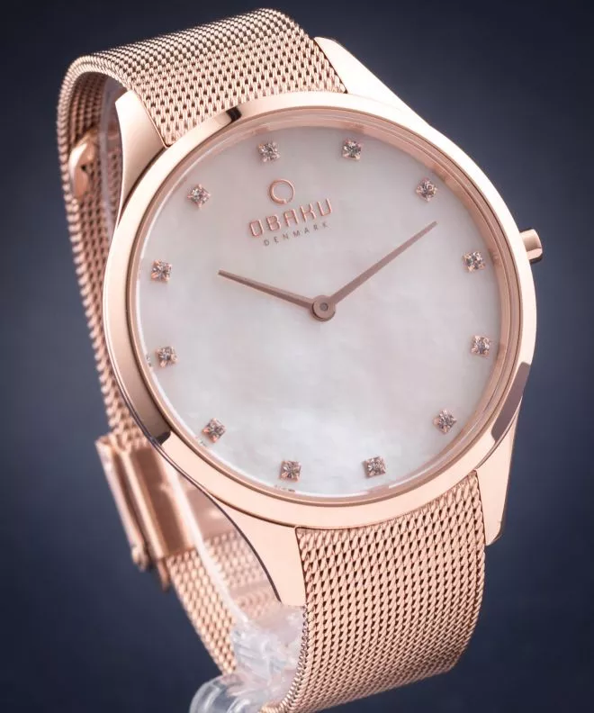 Reloj para mujeres Obaku Fin Rose V217LXVWMV