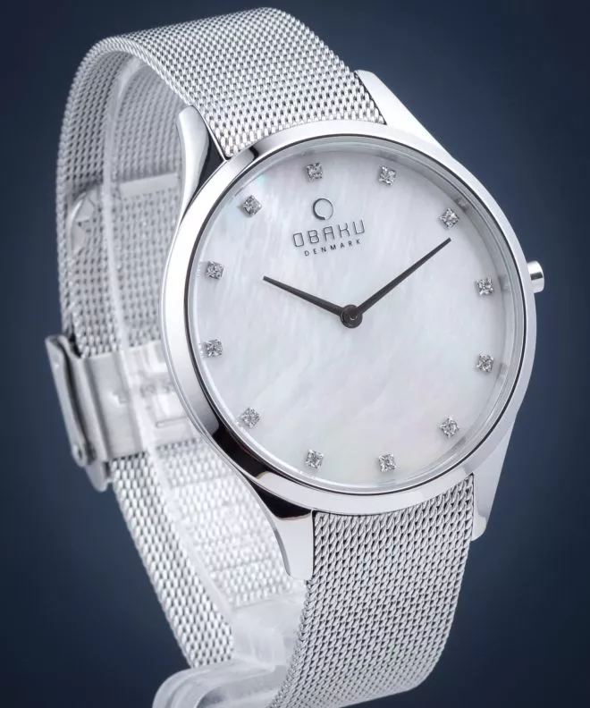 Reloj para mujeres Obaku Fin Steel V217LXCWMC