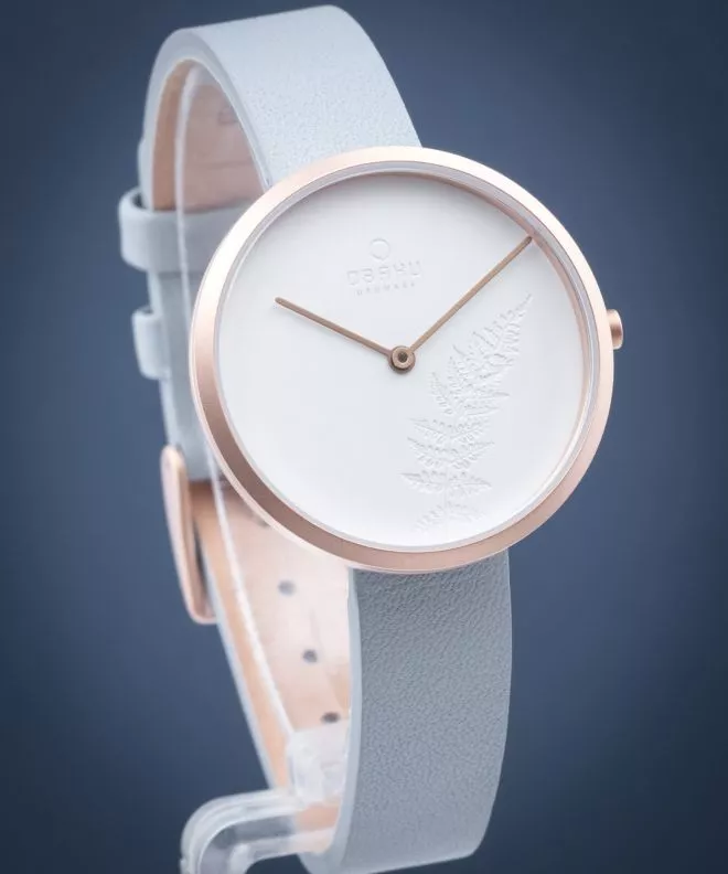 Reloj para mujeres Obaku Hassel Natur Dove V219LXVHRL