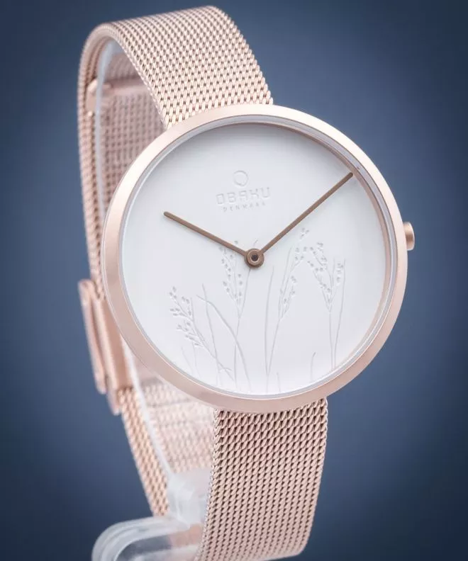 Reloj para mujeres Obaku Hassel Natur Rose V219LXVHMV