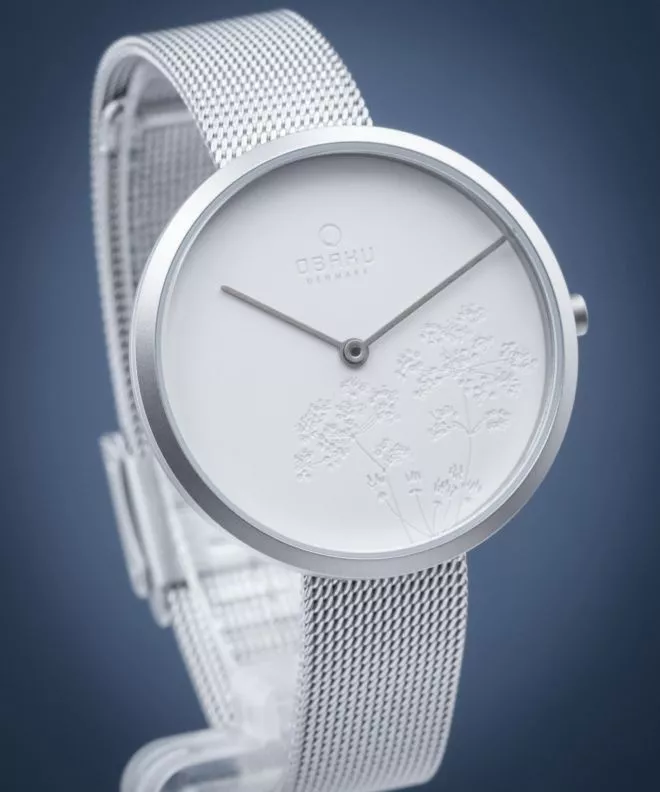 Reloj para mujeres Obaku Hassel Natur Steel V219LXCHMC