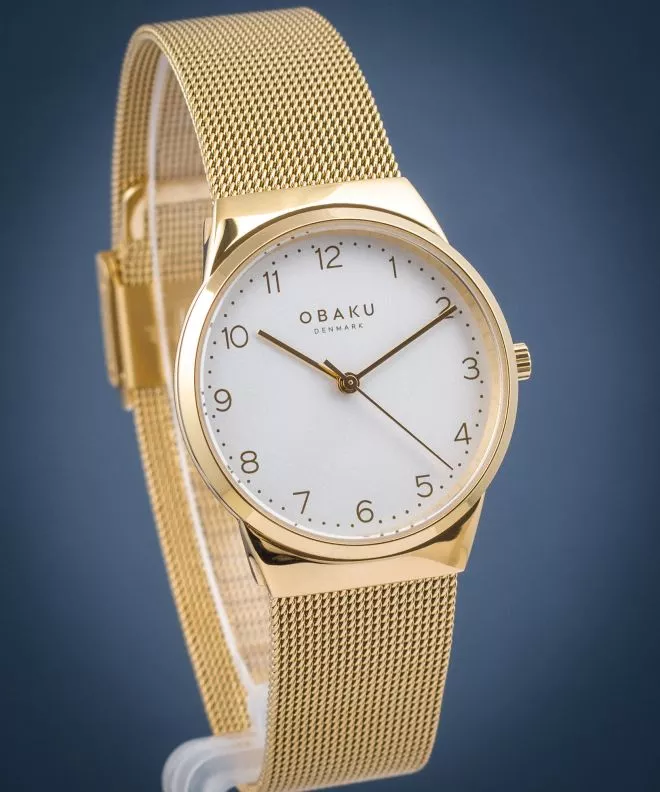Reloj para mujeres Obaku Land Gold V255LXGIMG