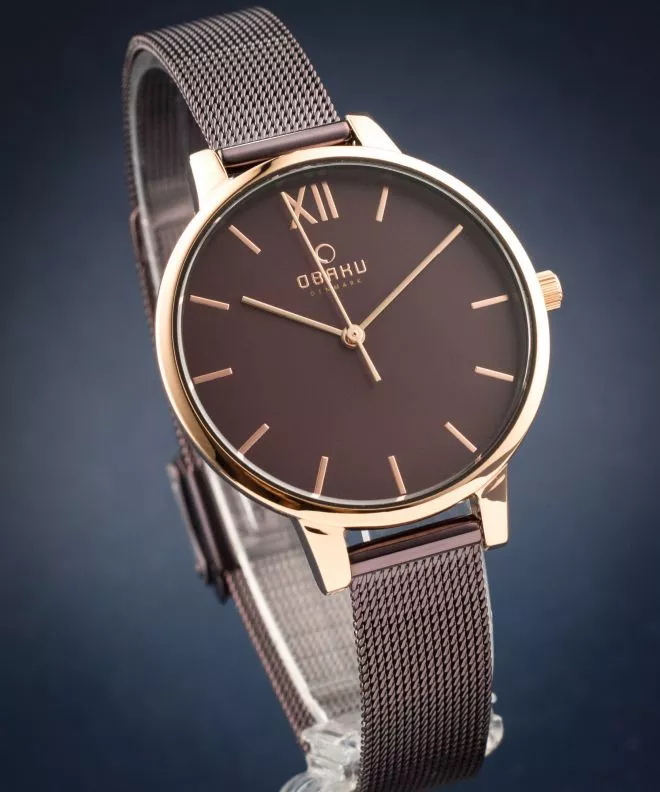 Reloj para mujeres Obaku Liv Walnut V209LXVNMN