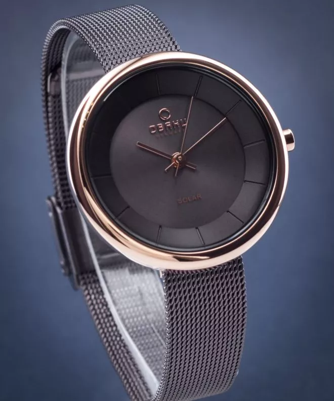 Reloj para mujeres Obaku Lys Walnut V206LRVNMN