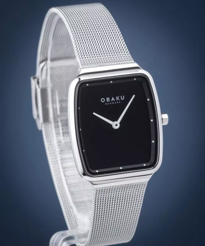 Reloj para mujeres Obaku Tern Lille Onyx V267LXCBMC