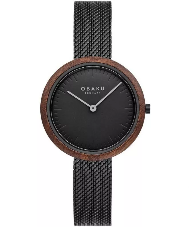 Reloj para mujeres Obaku Trae Lille Charcoal V245LXBBMB