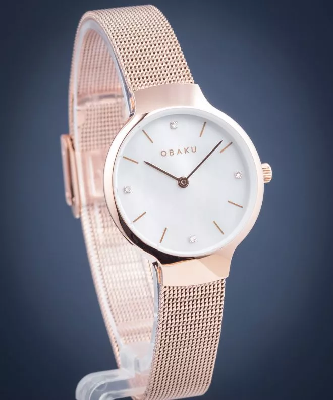 Reloj para mujeres Obaku Vikke Rose V241LXVWMV