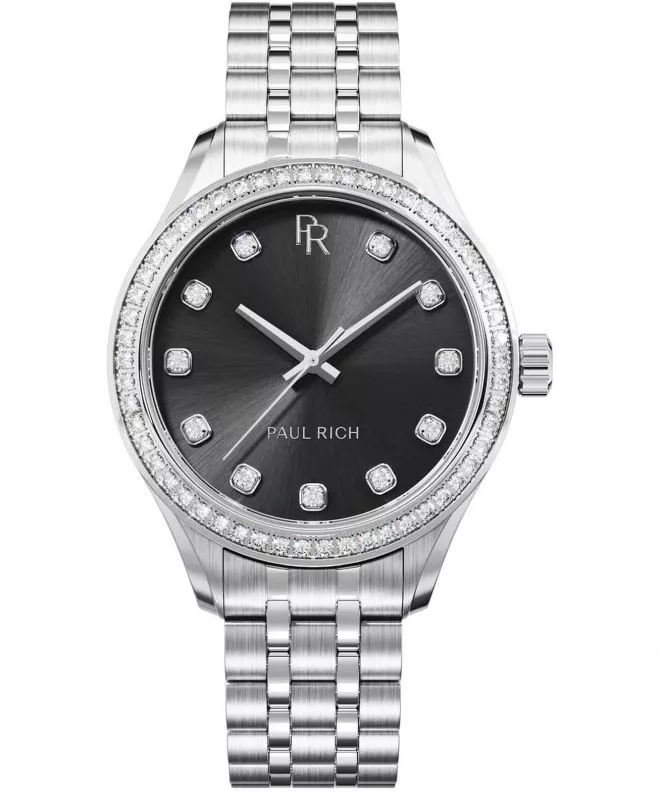 Reloj para mujeres Paul Rich Crystelle Silver Black 717931446240