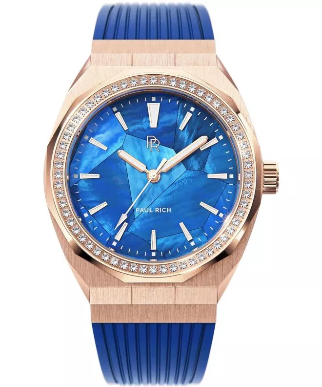 Reloj para mujeres PAUL RICH Heart of the Ocean Blue Rose Gold 808857769770