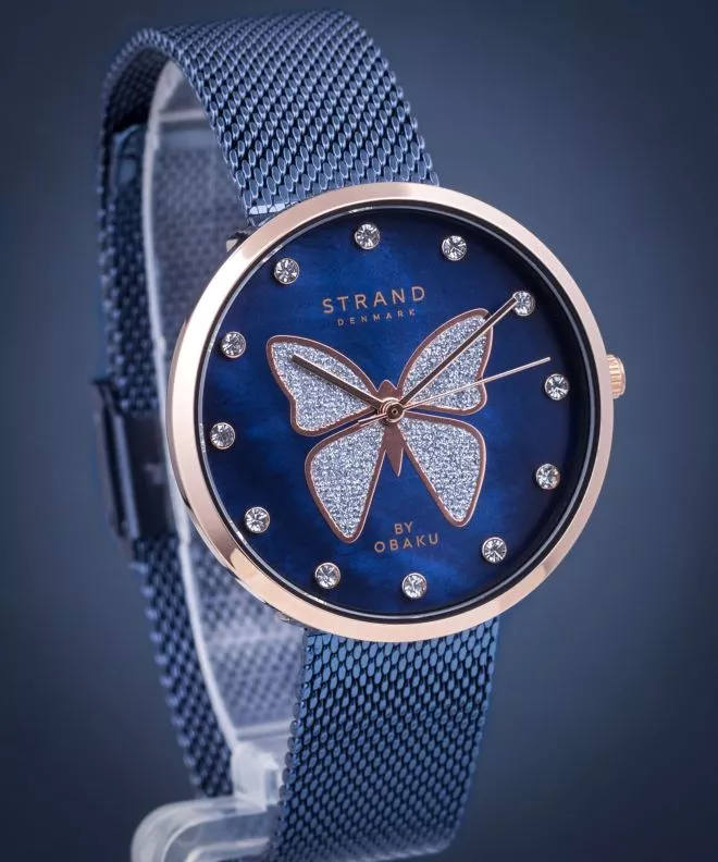 Reloj para mujeres Strand by Obaku Butterfly S700LXVLML-DB