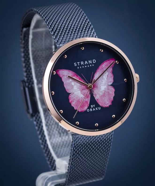 Reloj para mujeres Strand by Obaku Butterfly S700LXVLML-DBP