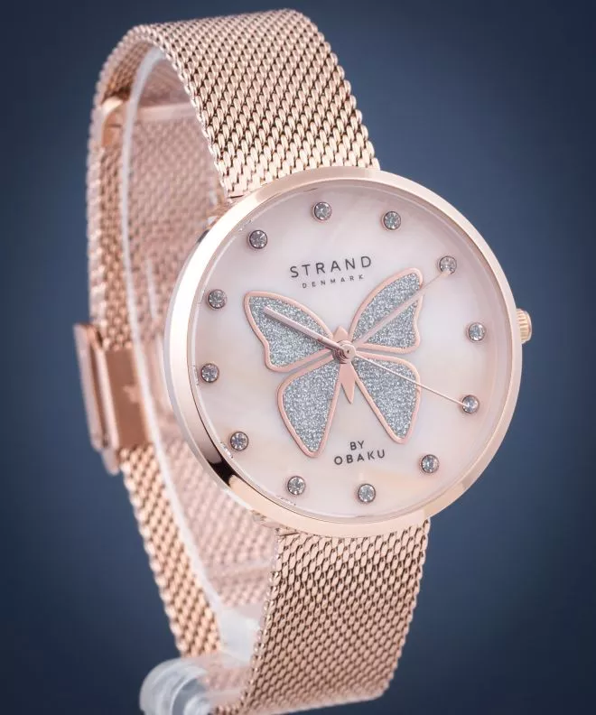 Reloj para mujeres Strand by Obaku Butterfly S700LXVVMV-DB