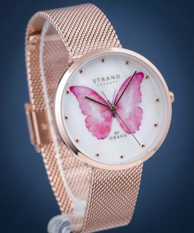 Reloj para mujeres Strand by Obaku Butterfly S700LXVWMV-DBP