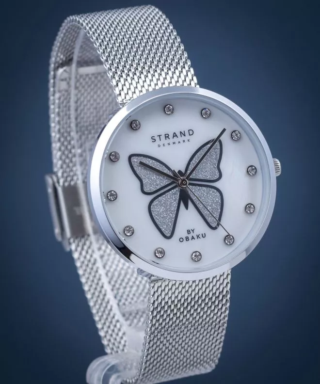 Reloj para mujeres Strand by Obaku Butterfly S700LXCWMC-DB
