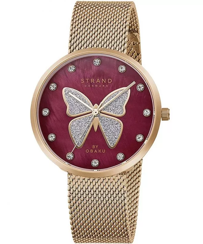 Reloj para mujeres Strand by Obaku Butterfly S700LXVDMV-DB